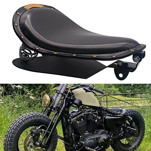 BREDUXSER Sella Bobber per Motocicletta, Crocodile Sedile Moto per Sportster XL1200 883 48 Dyna Softail Custom