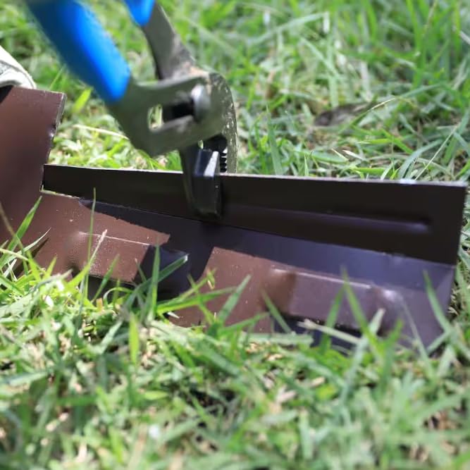 COL-MET 8 ft. Brown Steel Landscape Edging