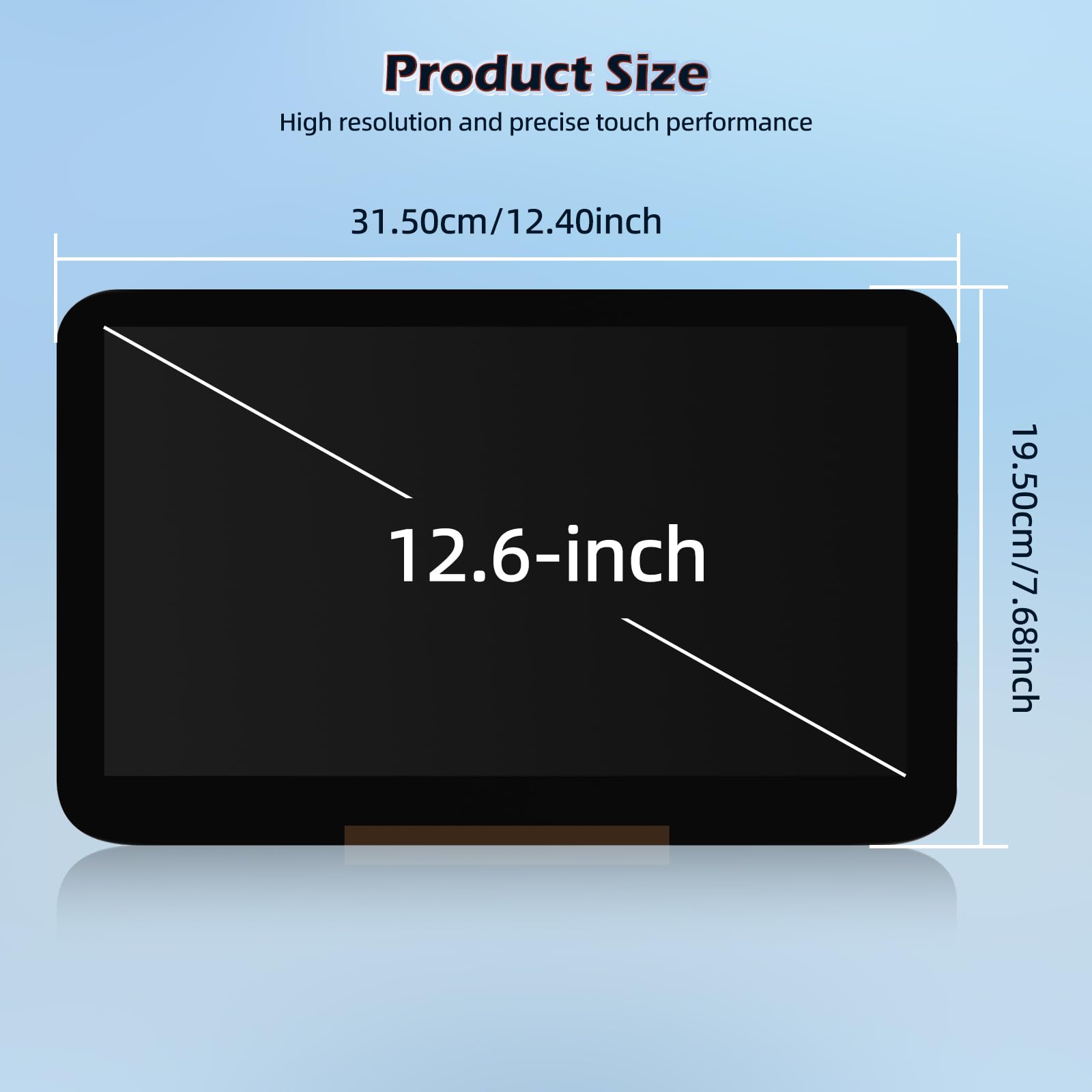 85100043 - Sistema de entretenimiento trasero con pantalla LCD de 12.6 pulgadas, compatible con Chevy Tahoe/Suburban, GMC Yukon, Cadillac Escalade 2021-2023, repuesto para reposacabezas de asiento
