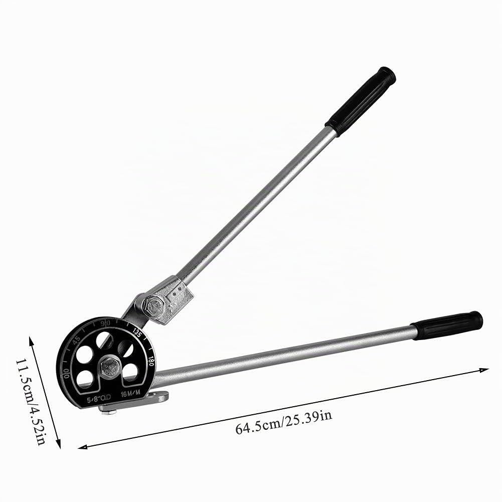 Herramienta Doblado Tubos 5/8 '' (16 mm) Dobladora Tubos OD Manual 180 Grados Doblador Tubos Servicio Pesado para Tubos Acero Inoxidable Aluminio Latón