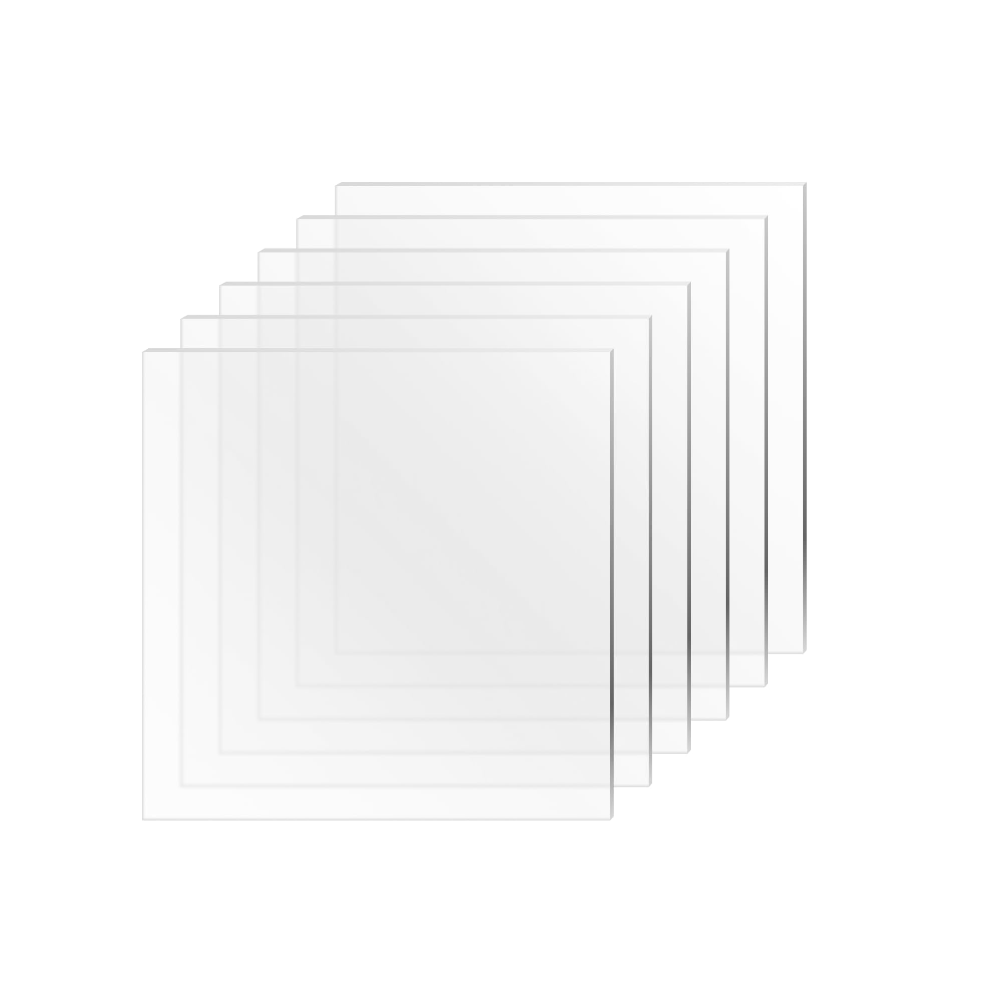 Clear Acrylic Sheets - 10 Pack for DIY & Laser Engraving -11 Clear Acrylic Sheets - 10 Pack for DIY & Laser Engraving -11