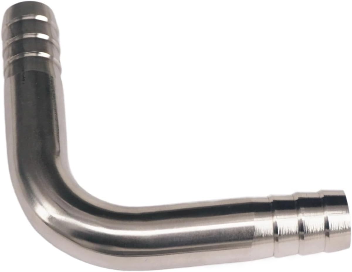 Fit for 19mm /D Hose Barbed 304 Stainless Steel 90 Degree Elbow Pipe Fitting Connnector