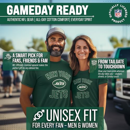 Image of NFL Gameday Cotton Blend T-Shirt for Men and Women - Licensed