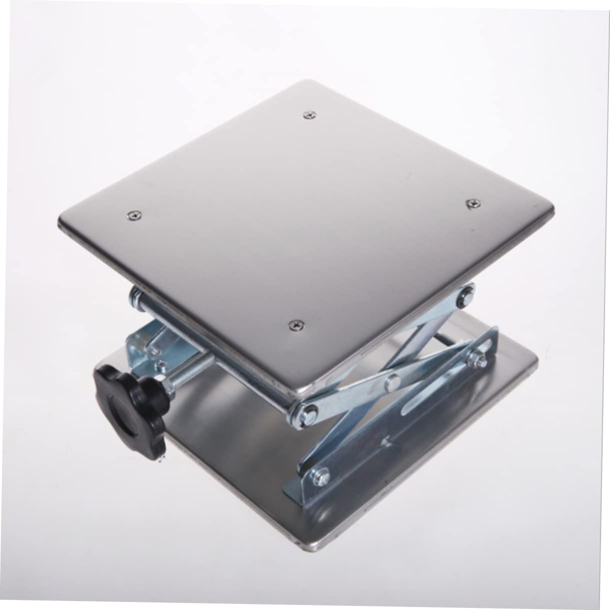 OSOLADY Stainless Steel Lift Table Colodoil Silver Lift Top Table Lift Stand Jack Repair Stand Soveriegn Silver Lifting Table Lift Tables Small Stand Mini Jack Stand