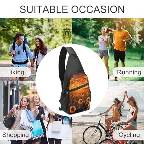 Mochila tipo sling ligera para senderismo y viajes miniatura 6