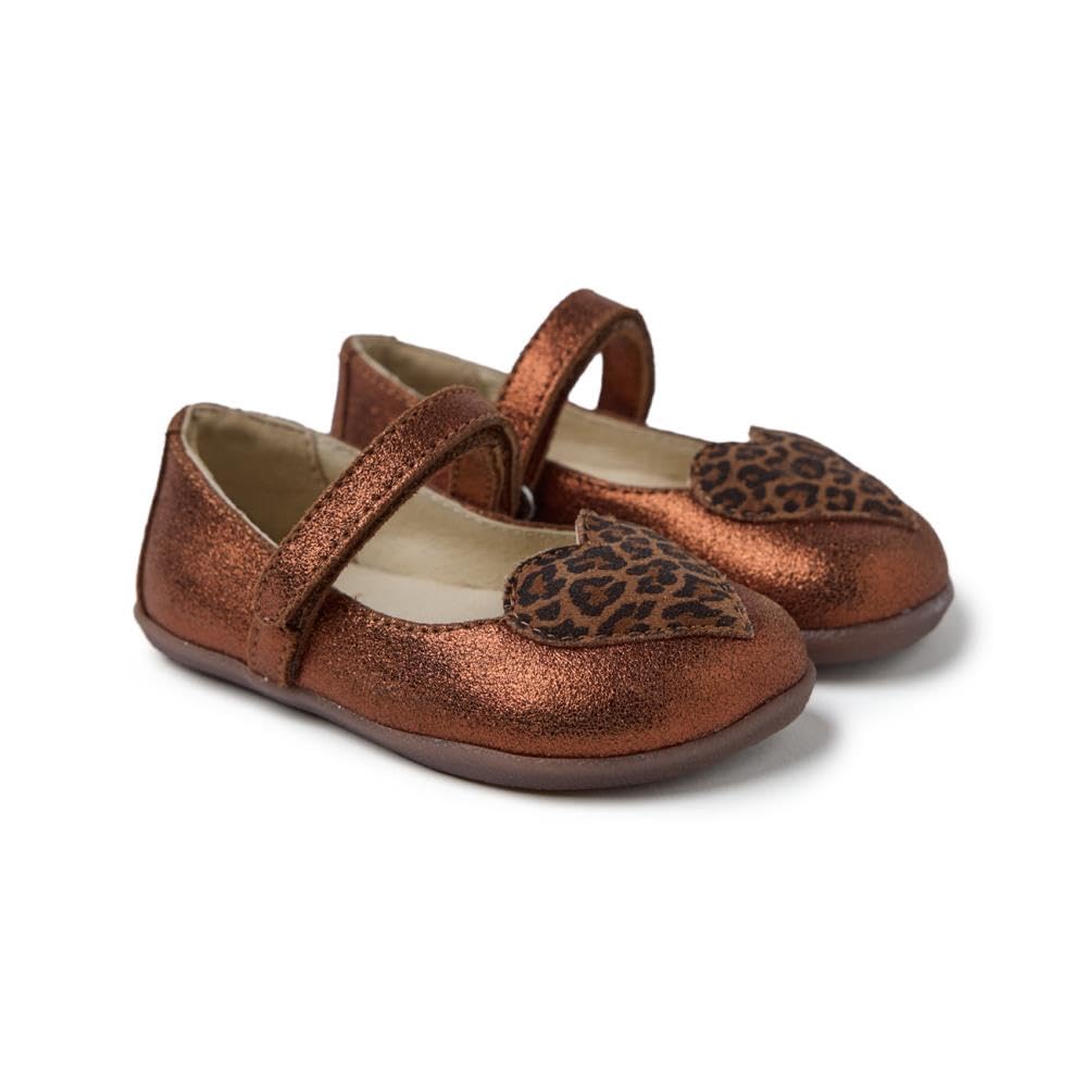 GIOSEPPO Girl's Hendon Mary Jane Flat, Leopard, 7 UK Child