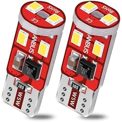 GJTIANXK LED Light Bulb 6000K White Super Bright 194 168 W5W T10 LED Replacement Bulbs Canbus Error Free Non-Polarity for License Plate Dome Map Courtesy Door Lights (Pack of 2)
