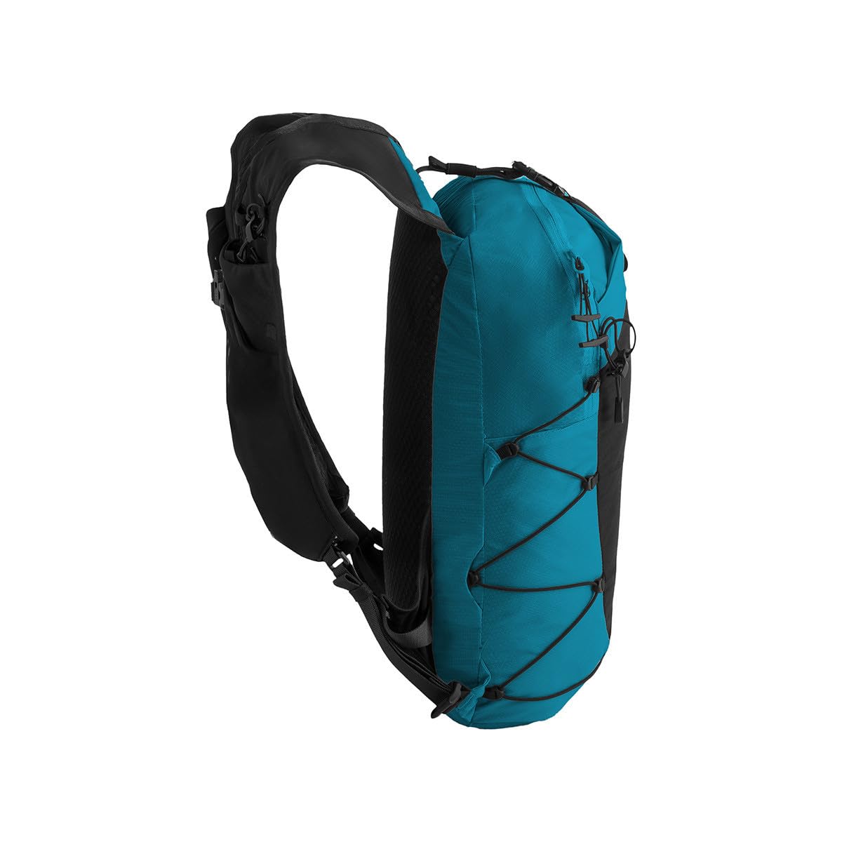 NORTHFINDER Ultraleichter Speed-Hiking Rucksack ZEBRU 15L – Trailrunning Tagesrucksack mit Trinksystemfach, Brustgurt mit Pfeife, Regenhülle & Stockhalterung
