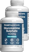 Glucosamine Sulphate 2KCL 1500mg | Supports Active Lifestyles | Marine Sourced | 360 Tablets = 1 Year Supply | Manufactured in The UK in Accordance with GMP Standards