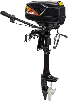 Outboard Motor Heavy Duty High-Speed Inflatable Fishing Boat Motor Engine w/Air Cooling System 48V-1200W-4HP Axis