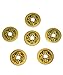 6pcs/set Brass Chinese Feng Shui I Ching Divination Coins For Success Dia 1.1" W Fengshuisale Bag Y-1055