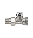 Rücklaufverschraubung Honeywell Verafix Durchgang, DN10(3/8'), Rotguss, matt vernickelt