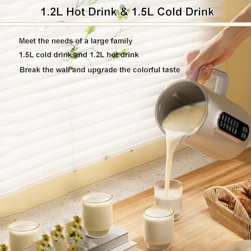 Máquina automática para leche de soja 1.5L acero inoxidable miniatura 2