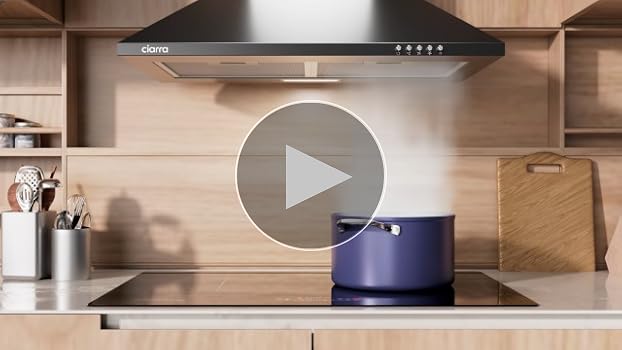 Cappa Aspirante CIARRA 60cm Inclinata - Classe A++, 650m³/h, Doppia Modalità - Foto 4