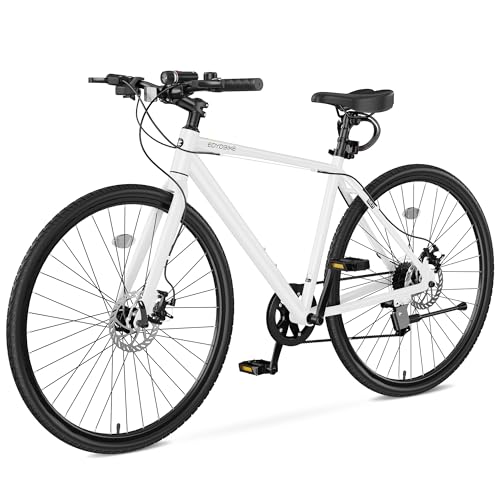 MOPHOTO Hybrid Bikes for Adults, Road Bikes Men, 700C Commuter Bicycle, 29'