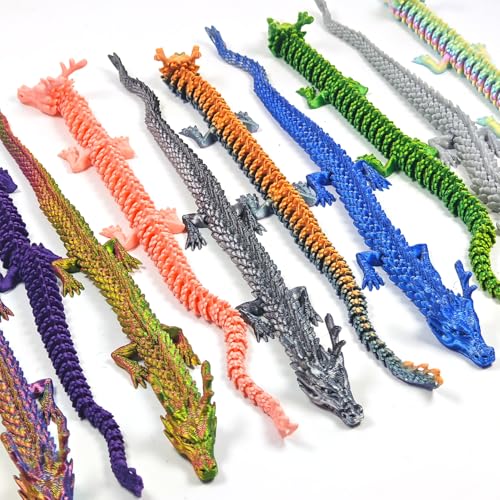 TUTHKOTH 12PCS 3D Printed Dragon(Random Colors) by TUTHKOTH - Used condition - Image 4
