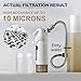 miniwell L720-Plus Shower Filter System-for Bathroom Hard Water and Well -Remove Chlorine & Heavy Metals & Sediments impurties- Good for Skin & Hairs