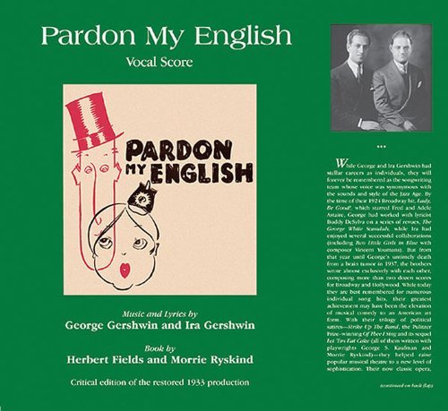 Pardon My English - Vocal Score