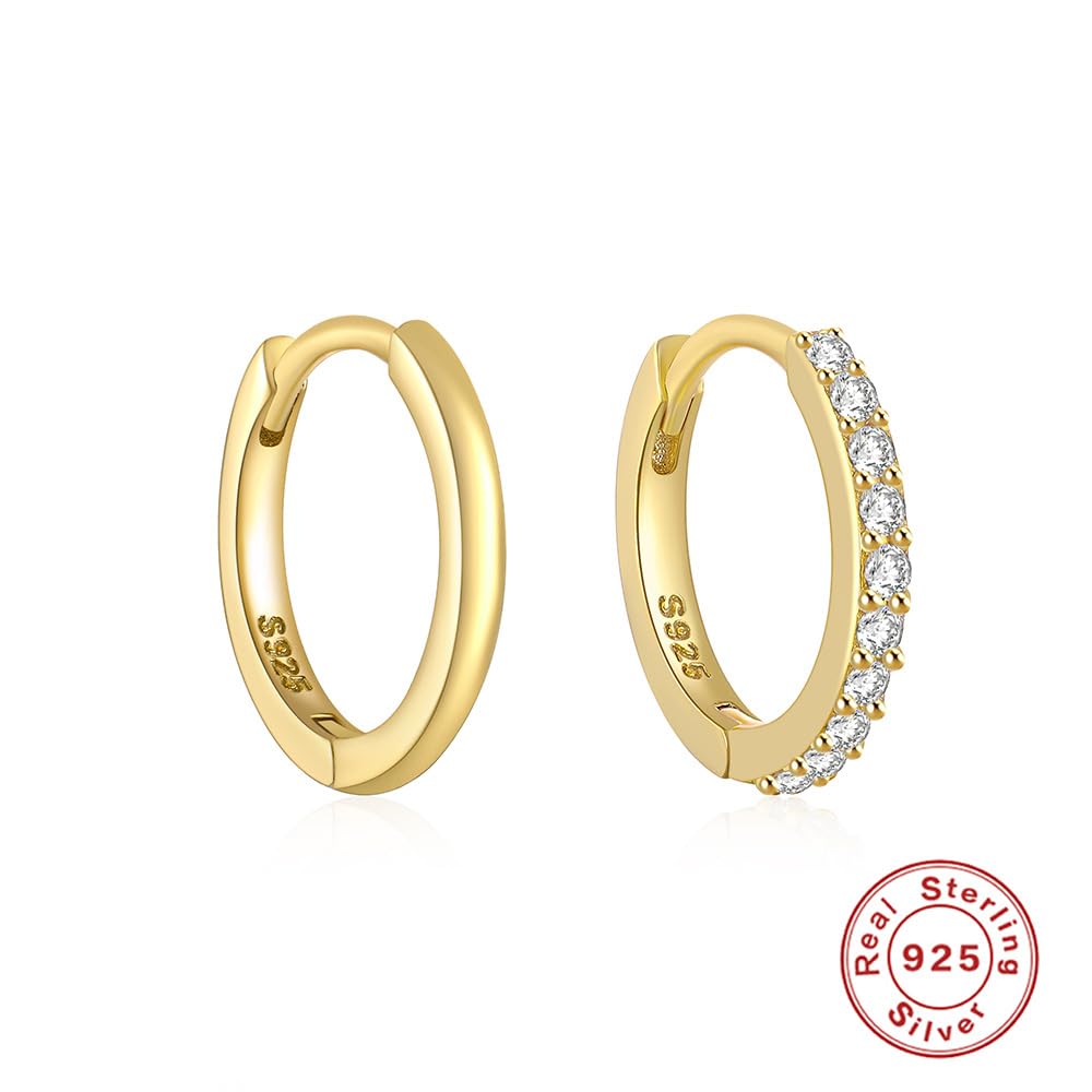Orecchini Argento 925 Sterling Orecchini A Cerchio Di Zircone Argento Orecchini Cerchio Donna