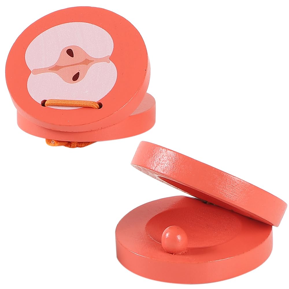 木製カスタネット ブラウン フラメンコ カスタネット Castanuelas del