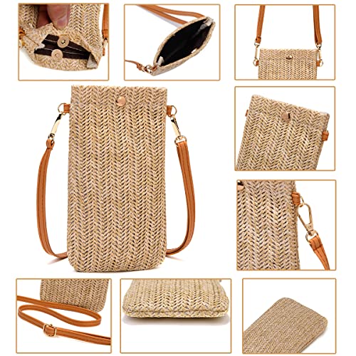 Small Crossbody Straw purse Lightweight Summer Beach Phone Bag for Women4