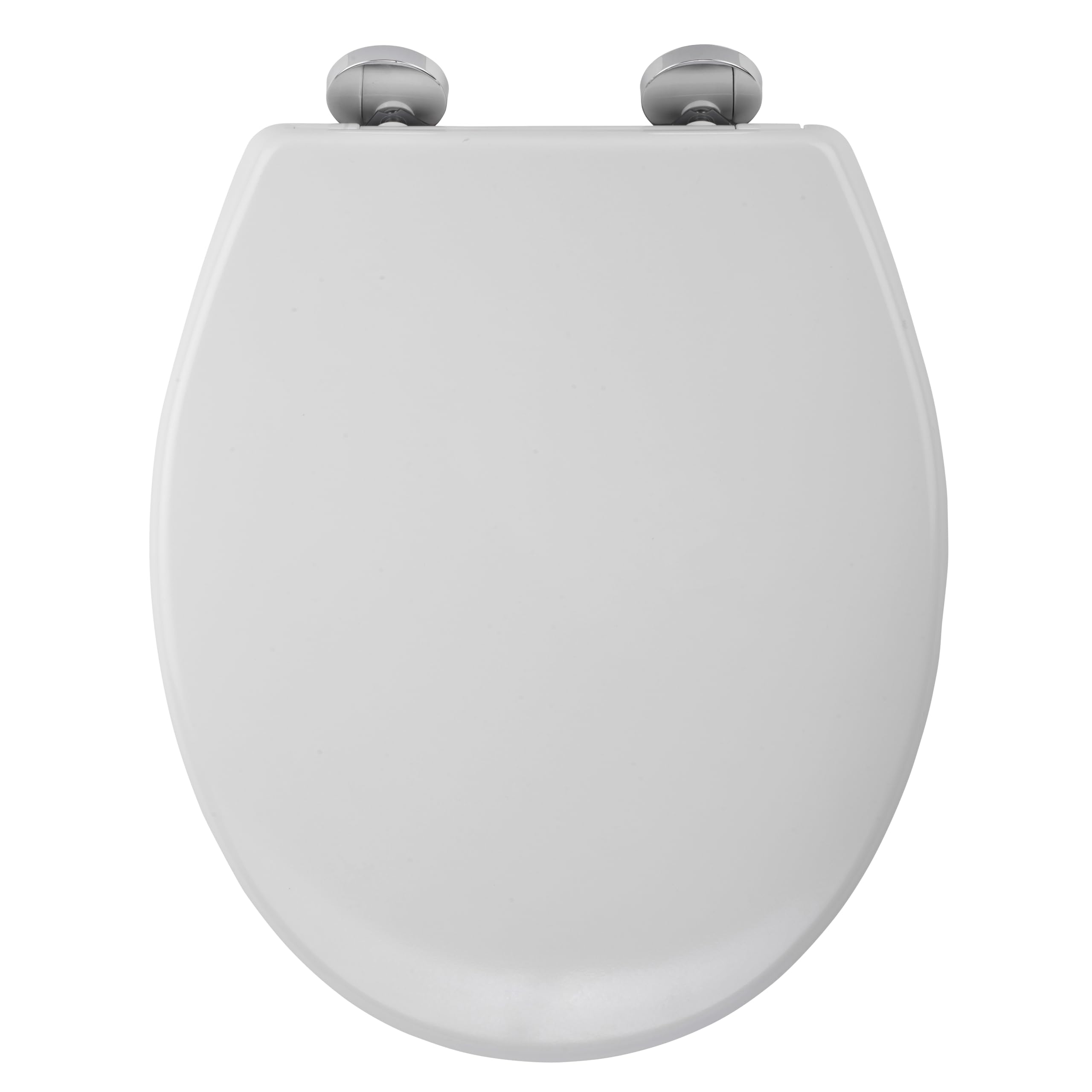 Croydex White Soft Close Toilet Seat Thermoset Flexi-Fix Hinges (Constance)