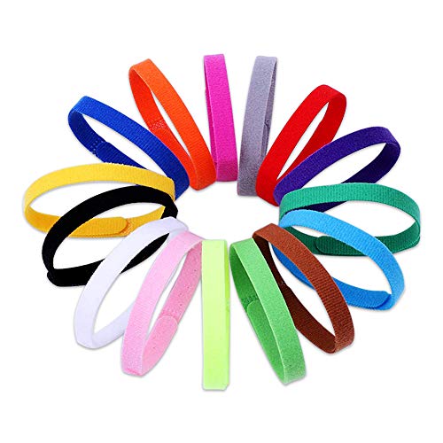 BREEZO Puppy ID Collars 15 Colors Whelping Puppies ID Bands Double-Sided Soft Adjustable Pet Dog Cat Collars (S-20cm)