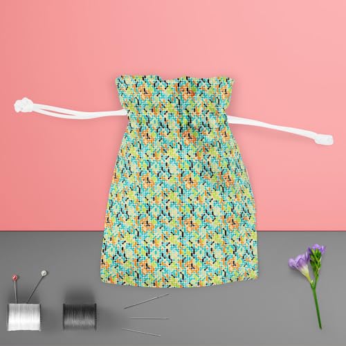 Image of ArtzFolio Retro Style D5 | Pouch Wrist Potli Bag | Bag for Weddings & Casual Parties