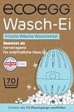 Ecoegg Wäsche-Ei | Ersatz für Reinigungsmittel und Stoff Conditioner | Empfindliche und Keine Enzyme, Phosphate, Palmöl, Chlorbleichmittel | Empfindliche Haut | Frisches Leinen 70 Waschen