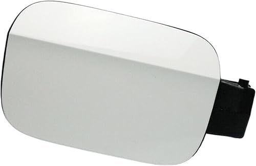 White ABS Fuel Gas Tank Filler Lid Door Cap Compatible For VW Passat 2012 2013 2014 2015 2016 2017 2018 561809857EGRU 561809857