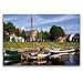 Produktbild Premium Textil-Leinwand 120 x 80 cm Quer-Format Fischerhafen Carolinensiel, Ostfriesland | Wandbild, HD-Bild auf Keilrahmen, Fertigbild auf hochwertigem Vlies, Leinwanddruck von Lothar Reupert