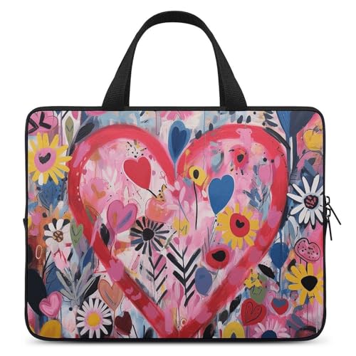 Sac ordinateur 17 pouces fleurs de pêche : voyagez léger et stylé