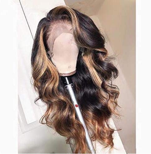 Body Wave Blonde Brown 1BT27 Color Lace Front Deep Part Human Hair Wig 150% Density Natural Hairline with Baby Hair for Black Women (18 Inch, 13X6 Lace Front)