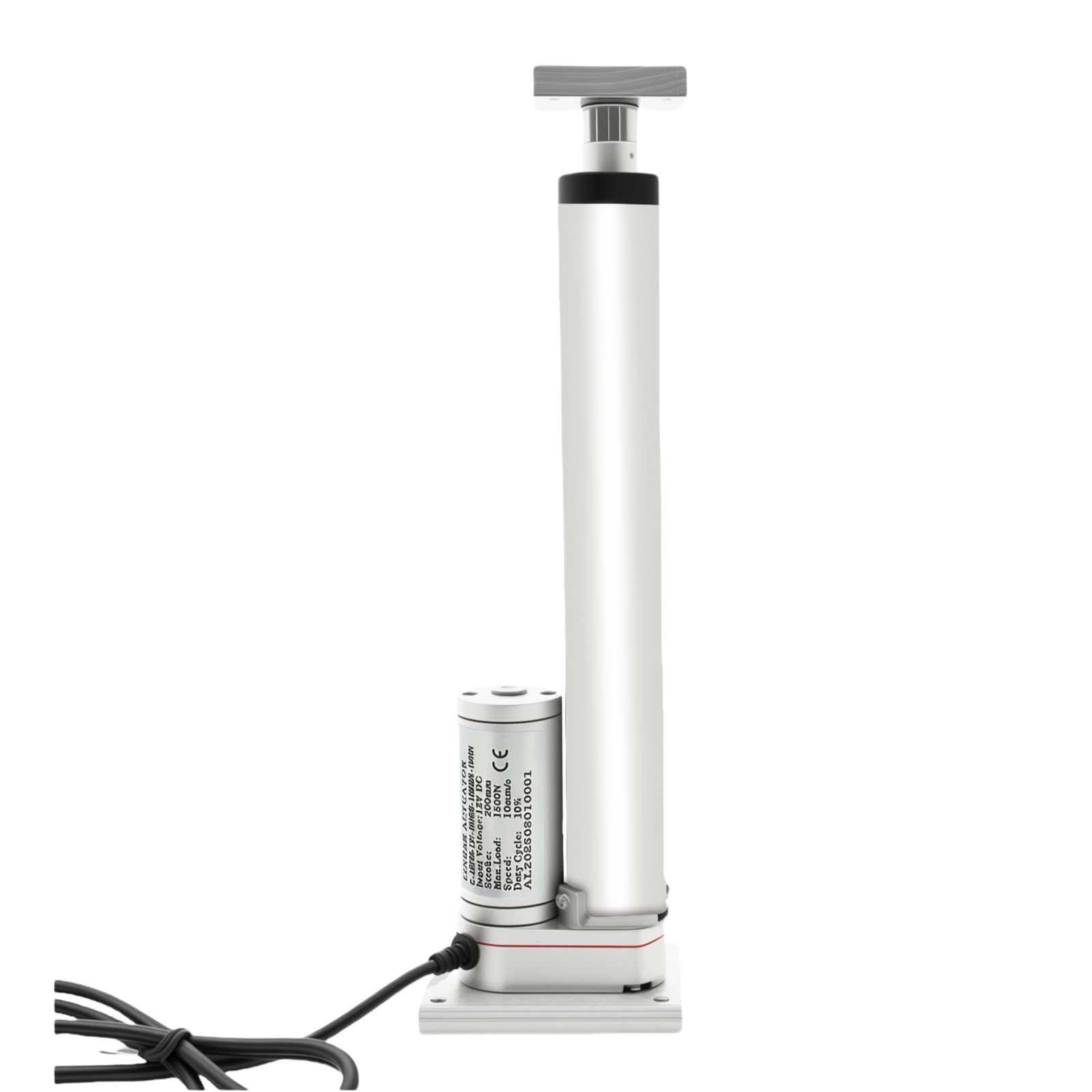 Z Axis Electric Linear Actuator 12 inch 300mm Stroke Motorized Lift 12 Volt Heavy Duty Load 330 lb 1500N Multi-Purpose Desktop Stand Reciprocating