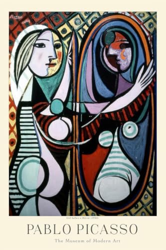 Affiche Pablo Picasso Fille devant un miroir une idée de cadeau de décoration artistique