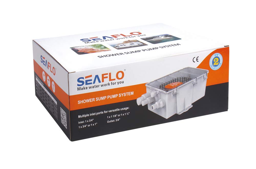 Seaflo Sistema 47 LPM Doccia 47 LPM Shower Sump System