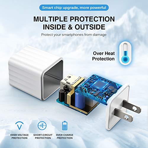 Vagavo T29 Iphone Charger,[Apple Mfi Certified] Fast Iphone Charger 2Pack 6Ft Lightning Cable Cord Fast Charging Dual 2 Port Plug Usb Wall Charger Compatible With Iphone 14 13 12 11 Pro Max Xs Xr X 8 Plus 7 Ipad thumb #4