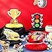 9 Pieces Race Car Party Decorations Race Car Honeycomb Centerpieces Racing Party Table Decor Double-Sided Cars Photo Booth Props for Birthday Baby Shower Race Car Theme Party Supplies