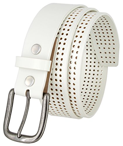 Park Hills Perforated 100% Leather Casual Golf Jean Belt 1-1/2" Wide3