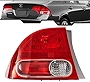 EPIC LIGHTING Rear Brake Tail Light Lens and Housing Assembly Replacement for Honda 2006-2008 Civic Base / Hybrid [ HO2800166 33551SNAA01 ] Left Driver Side LH