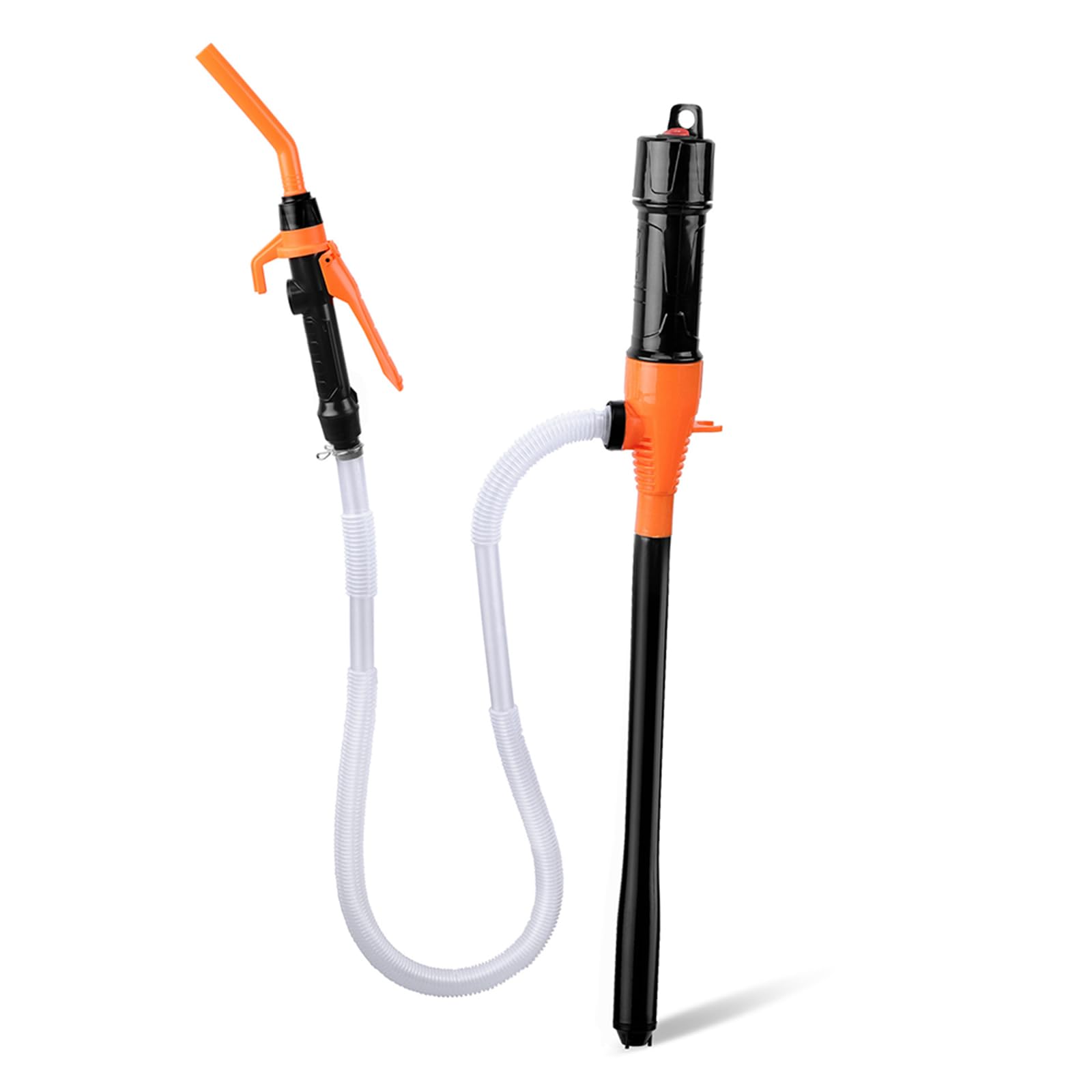 SIXRUN Transfer Pump, Portable Battery Operated Liquid Pump with Flow Control and Filter for Fuel, Kerosene, Water Transfer in Outdoor Activities