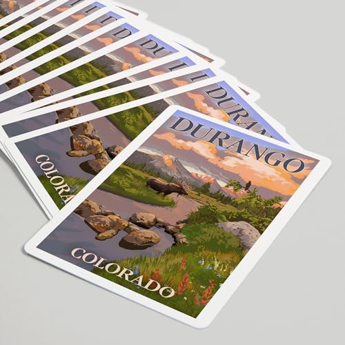 Lantern Press Durango, Colorado, Naipes Póker 52 cartas miniatura 5