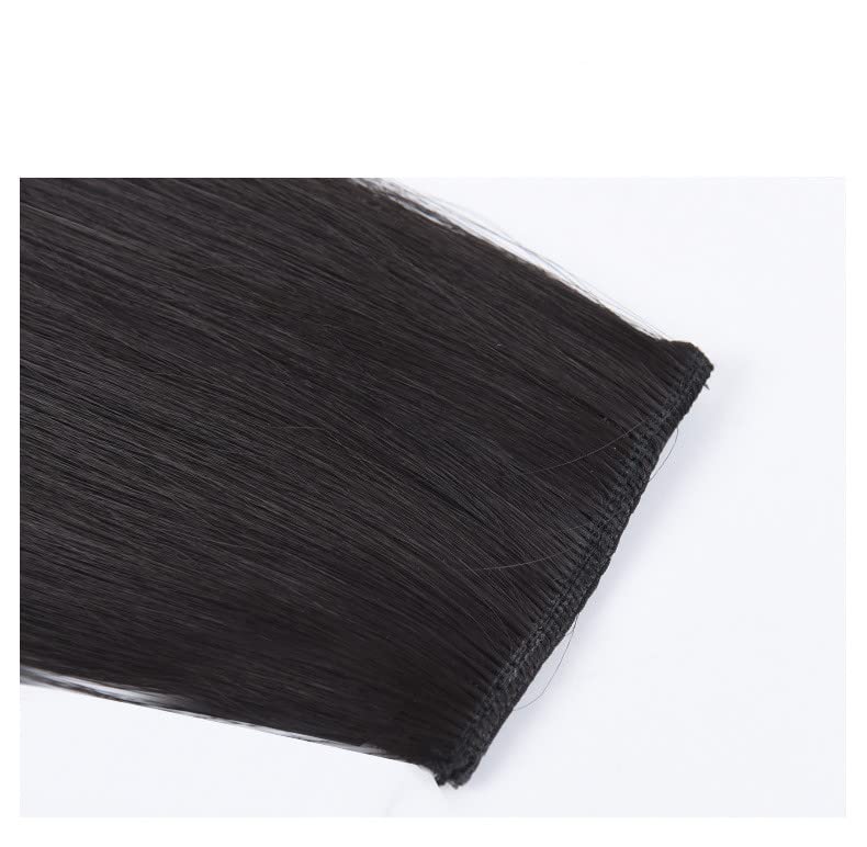 Miniatura 5 de Almohadilla de pelo sintético invisible sin costuras, con clip, extensión de cabello para cabello fino para mujeres, 2 unidades de 8 pulgadas (14