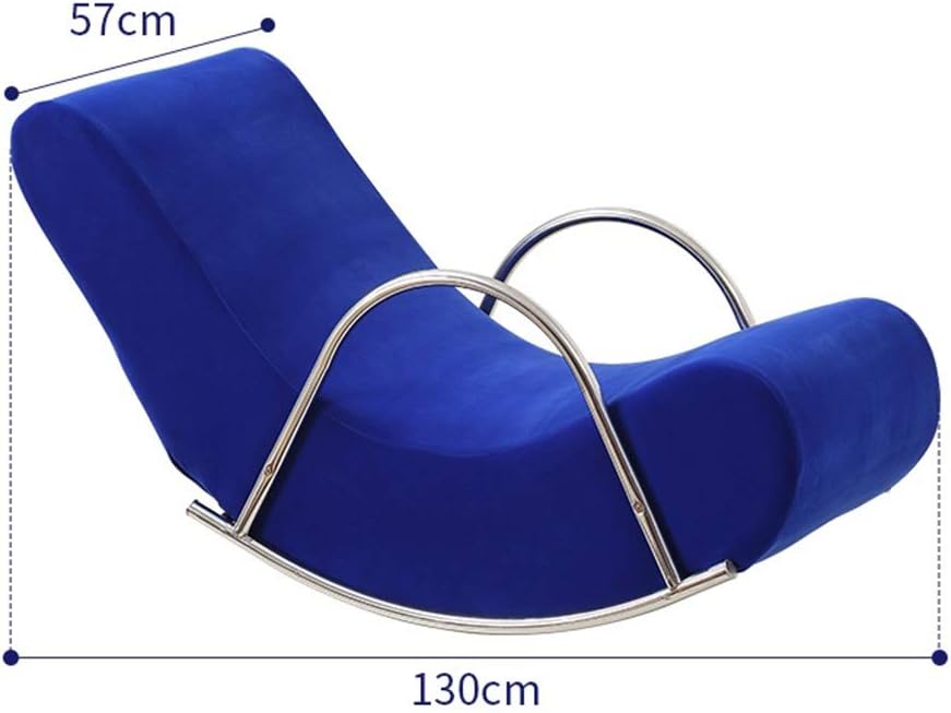 Rocking Chair Smooth Rocking Motion Stainless Steel Bracket Armchair Single Leisure Terrace Recliner