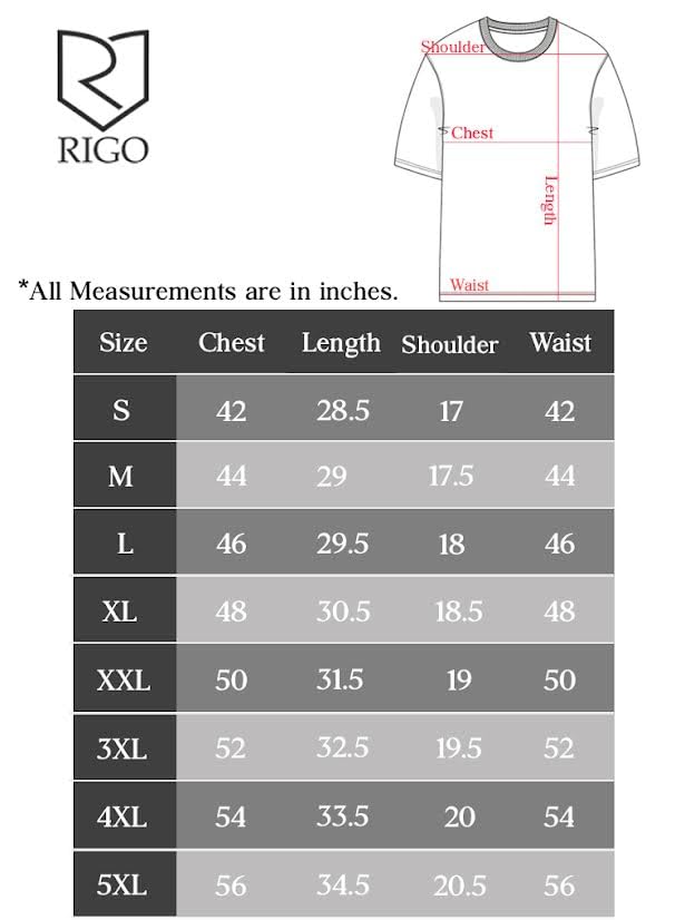 Rigo Camiseta estampada con hombros descubiertos para hombre de talla grande