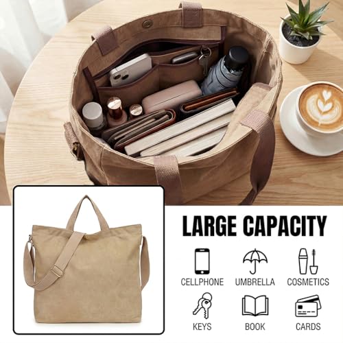 Bolsa Tote de Lona con Estampado Personalizado para Mujer miniatura 5