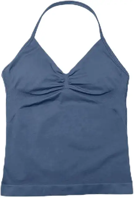 Women's Yoga Wrap Top - Long Strap Fitness Vest with Open Back