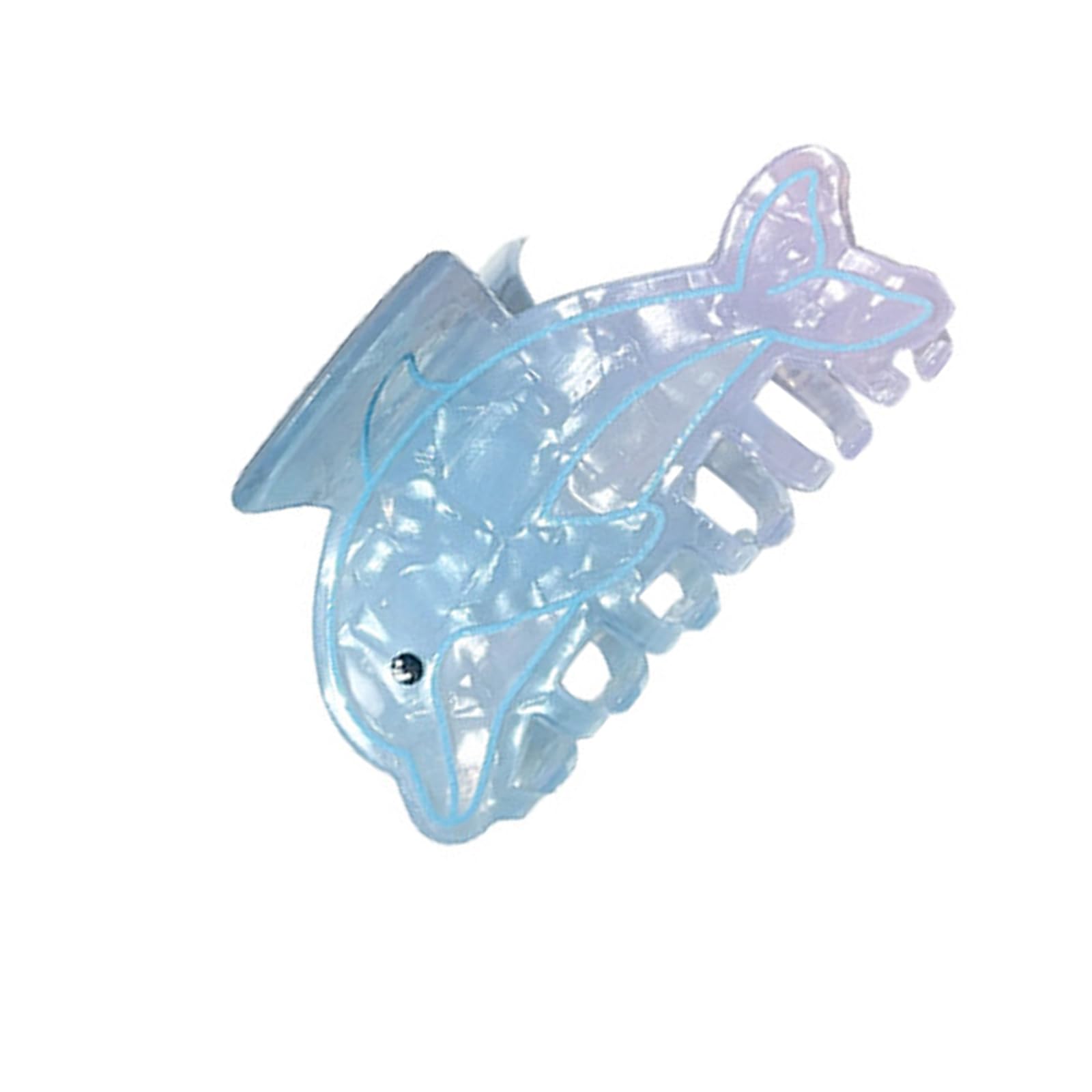 YUXITA Lovely Marine Themed Hair Barrettes With Ray Sea Star Conch Designs Shaded Blue Hues For Women Girls Daily Styling