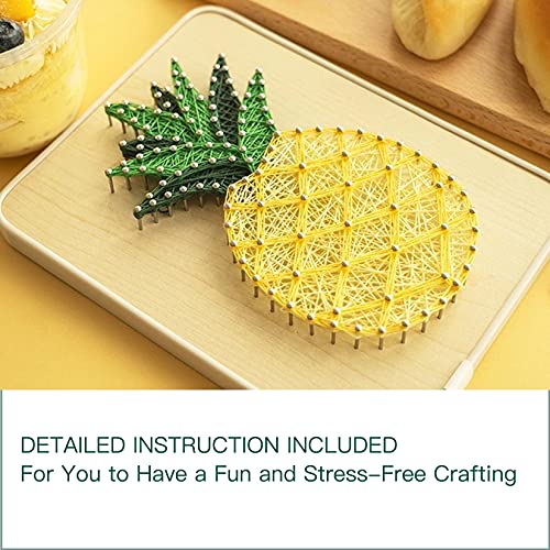Image of BAZIMA ALICE DIY String Art Kit for Beginner, DIY Pineapple Craft Kit,Unique Gift,Craft Kit for Holidays