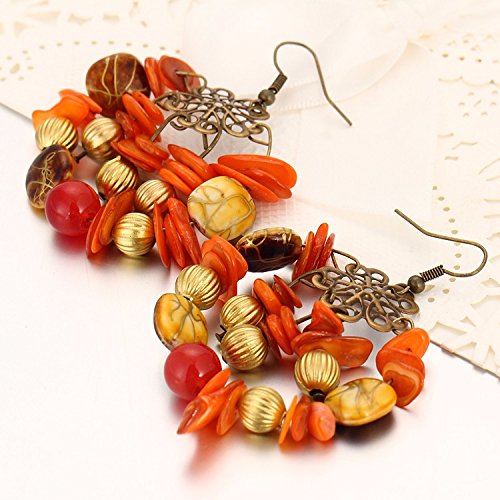 Gold Bohemian Dangle Earrings